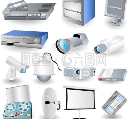 家用電器圖標矢量素材圖片